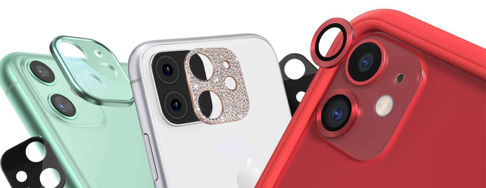 Ochranná fólie na objektiv fotoaparátu pro iPhone 11 - icoola.cz - fotografie 1 